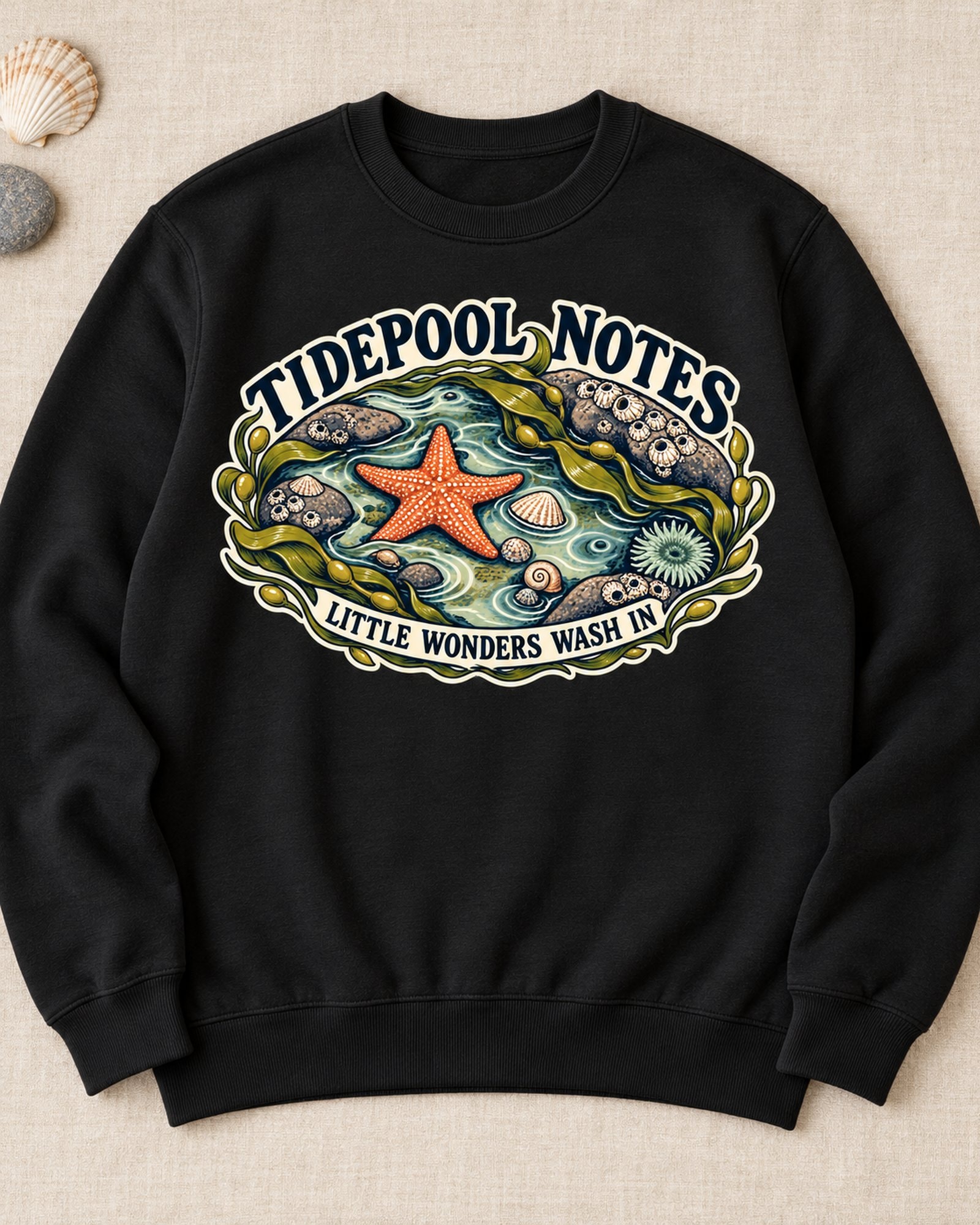 Tidepool Notes Little Wonders Wash In 2D Sweatshirt
