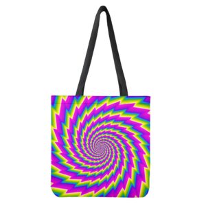 Abstract Twisted Moving Optical Illusion Tote Bag - Polyester Double-Sided Print