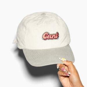 Cunt Hat Premium Corduroy Cap 100% Cotton Adjustable Unisex