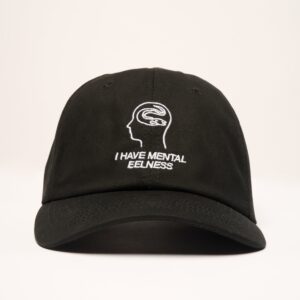 Mental Eelness Unisex Cotton Hat - Adjustable Embroidered Cap by Threadheads