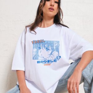 Sorry It’s Over Oversized Graphic Tee Unisex 90s Boxy Fit 100% Combed Cotton