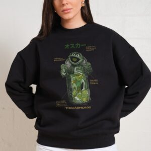 Anatomy Of Oscar Unisex Sweatshirt - Sesame Street Graphic Print