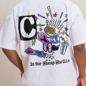 C is for Cheap Thrills Oversized Graphic Tee - Unisex 90s Boxy Fit 100% Combed Cotton