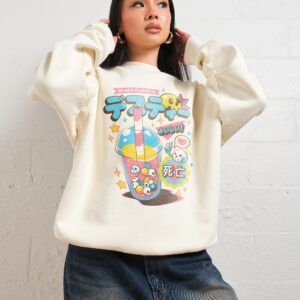 Death Tea Unisex Graphic Sweatshirt - 340gsm Cotton Polyester Blend