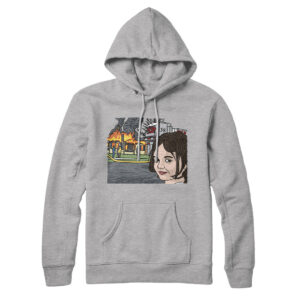 Disaster Girl Meme Unisex Pullover Hoodie - Cotton Polyester Loose Fit