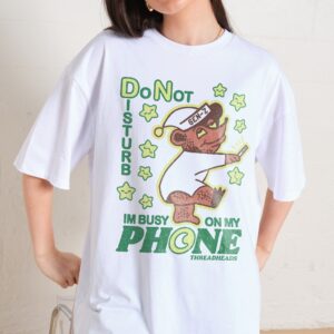 Do Not Disturb Oversized Graphic Tee Unisex 100% Combed Cotton Heavyweight T-Shirt