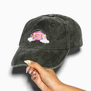 Hail Satan Acid Wash Cotton Hat - Embroidered Design by Threadheads