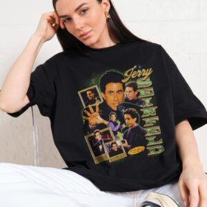 Jerry Seinfeld Oversized Graphic Tee - Unisex 90s Boxy Fit 100% Combed Cotton