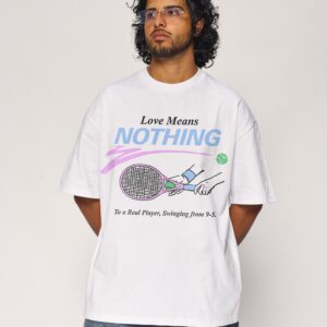 Keep Swinging Oversized Graphic Tee - 90s Boxy Fit, Heavyweight Combed Cotton Unisex