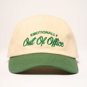 Out Of Office Unisex Cotton Hat - Adjustable Embroidered Cap by Threadheads