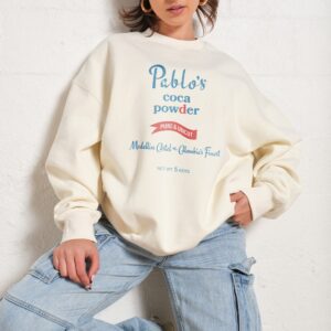 Pablo's Coca Powder Unisex Sweatshirt - Premium 340gsm Cotton Poly Blend Graphic Print