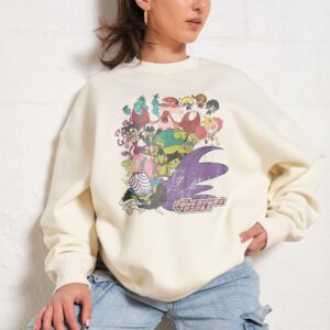 Powerpuff Villains Unisex Sweatshirt - Official Powerpuff Girls Collab, 340gsm Cotton-Poly Blend