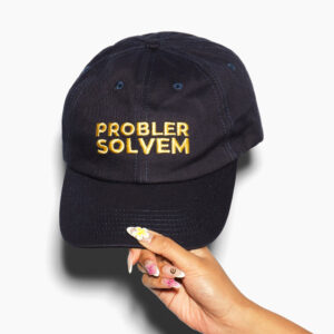 Probler Solvem Embroidered Cotton Hat - Adjustable Unisex Cap by Threadheads
