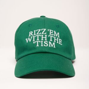 Rizz Em Premium Cotton Hat - Breathable Adjustable Unisex Cap by Threadheads