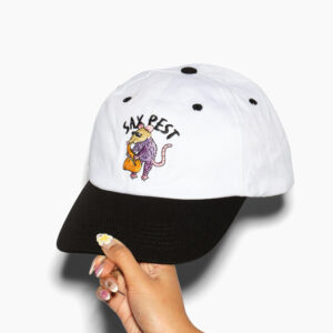 Sax Pest Hat - Premium 100% Cotton Embroidered Cap by Threadheads
