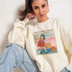 See You Later Unisex Graphic Sweatshirt by Steven Rhodes, 340gsm Cotton-Poly Blend