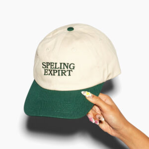 Spelling Expert Embroidered Cotton Hat - Adjustable Unisex Cap by Threadheads