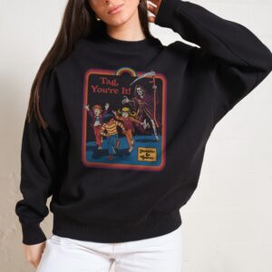 Tag You're It! Unisex Graphic Sweatshirt by Steven Rhodes, 340gsm Cotton-Poly Blend