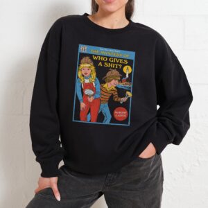 The Mystery of Who Gives a Sh-t Unisex Graphic Sweatshirt 340gsm Cotton-Poly Blend