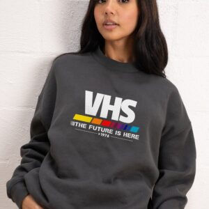 VHS - The Future is Now Unisex Sweatshirt - Premium 340gsm Cotton Poly Blend