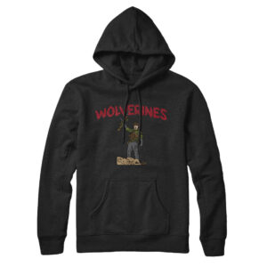 Wolverines Pullover Hoodie - Unisex Cotton Polyester Loose Fit