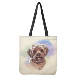 Yorkshire Terrier Portrait Print Tote Bag - Polyester Double-Sided Print