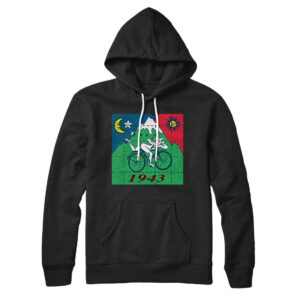 Bicycle Day 1943 Unisex Hoodie - Cotton Polyester Pullover with Kangaroo Pocket