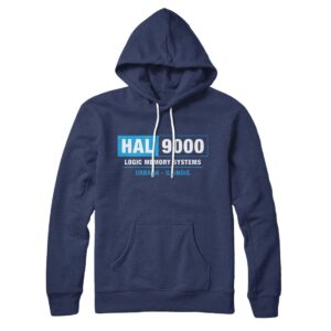 Hal 9000 Unisex Pullover Hoodie Cotton Polyester Loose Fit Kangaroo Pocket