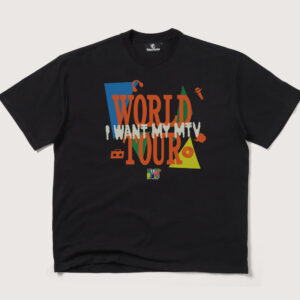 MTV World Tour Oversized Graphic T-Shirt Unisex 90s Boxy Fit 100% Combed Cotton
