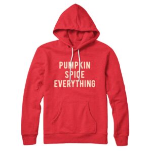 Pumpkin Spice Unisex Cotton Polyester Pullover Hoodie with Kangaroo Pocket